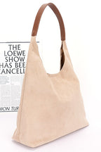 Faux Suede Oversize 2 In 1 Shoulder Bag