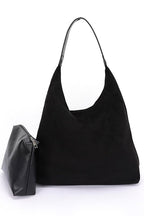 Faux Suede Oversize 2 In 1 Shoulder Bag