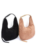 Faux Suede Oversize Shoulder Bag