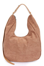 Faux Suede Oversize Shoulder Bag