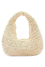 Faux Straw Summer Hobo Bag