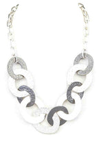 Textured Circle Plate Necklace