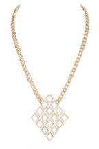 Laser Cut Argyle Pendant Necklace