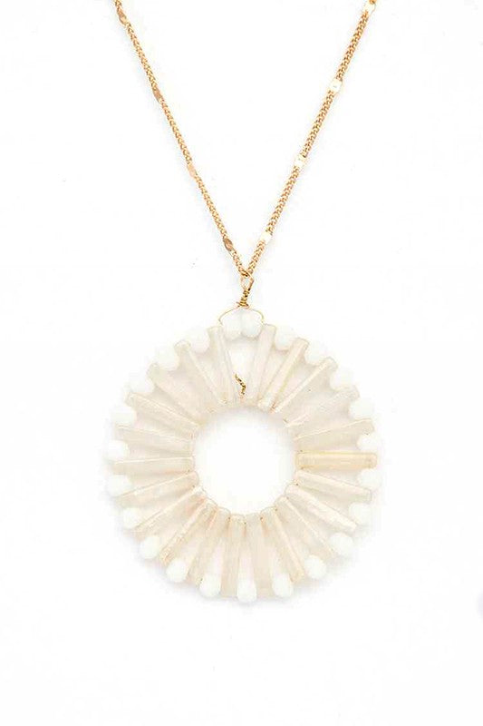 Beaded Pendant Necklace
