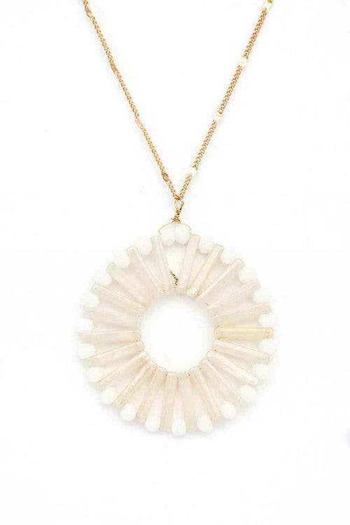Beaded Pendant Necklace