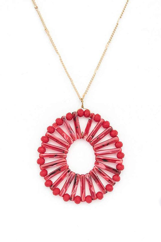 Beaded Pendant Necklace