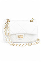 Quilted Twist Lock Classy Shoulder Bag