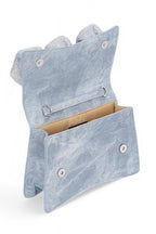 Sparkle Flower Top Handle Clutch Bag