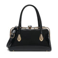 Patent Leather Frame Satchel