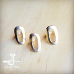 Matte Gold Electroplate Oval Ring