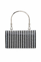 Pearl Accent Top Handle Convertible Clutch