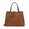 Multi Compartment Satchel with Detachable Shoulder Strap
