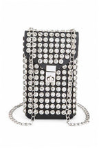 Crystal Studs Cellphone Convertible Bag