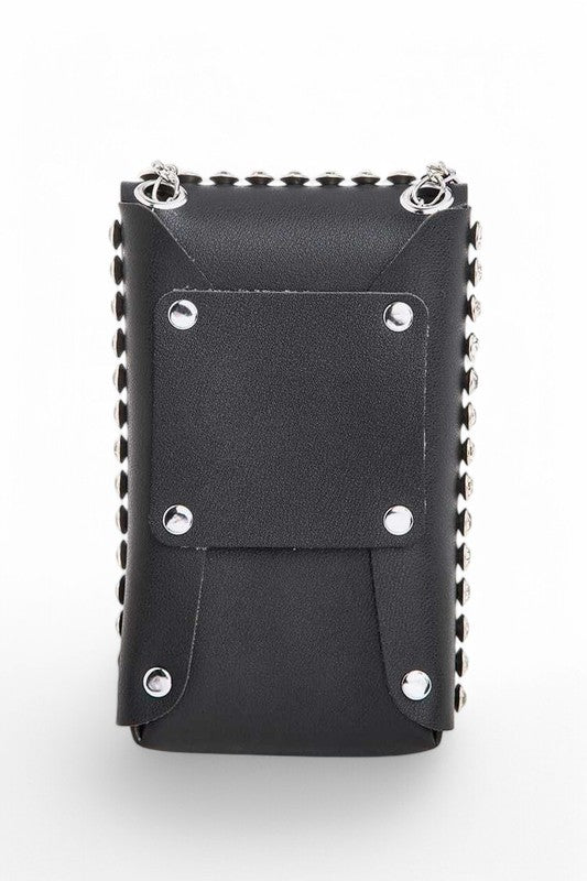 Crystal Studs Cellphone Convertible Bag