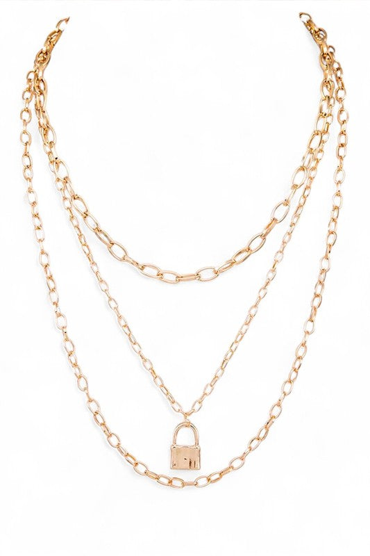 Locket Pendant Layer Necklace