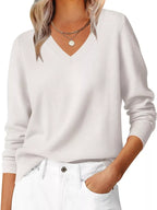 Classic V-Neck Long Sleeve Sweater