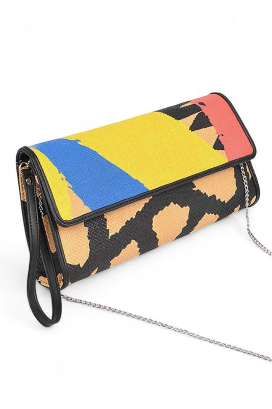 Artsy Printed Wristlet Clutch