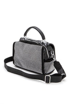 Rhinestone Studs Top Handle Fashion Bag