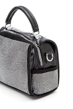 Rhinestone Studs Top Handle Fashion Bag
