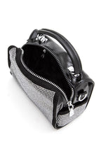 Rhinestone Studs Top Handle Fashion Bag