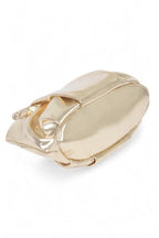 Metallic Braided Top Handle Small Crossbody Bag