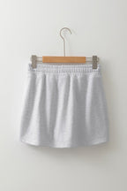 Drawstring Waistband Mini Skort with Pockets