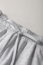 Drawstring Waistband Mini Skort with Pockets