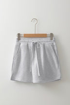 Drawstring Waistband Mini Skort with Pockets