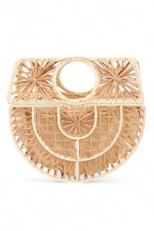 Mix Media Open Crochet Structure Bag
