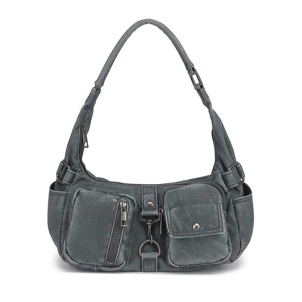 Distressed Washed E/W Hobo