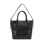 Removable Strap Crossbody Hobo with Front Zip Pocket