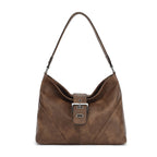 Slouchy Hobo with Buckle Tab Over