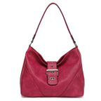 Slouchy Hobo with Buckle Tab Over
