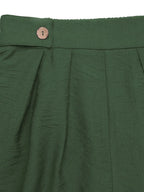 Pleated Detail Shorts with Pockets