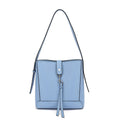 Triple Compartment Hobo with Lock Hardware
