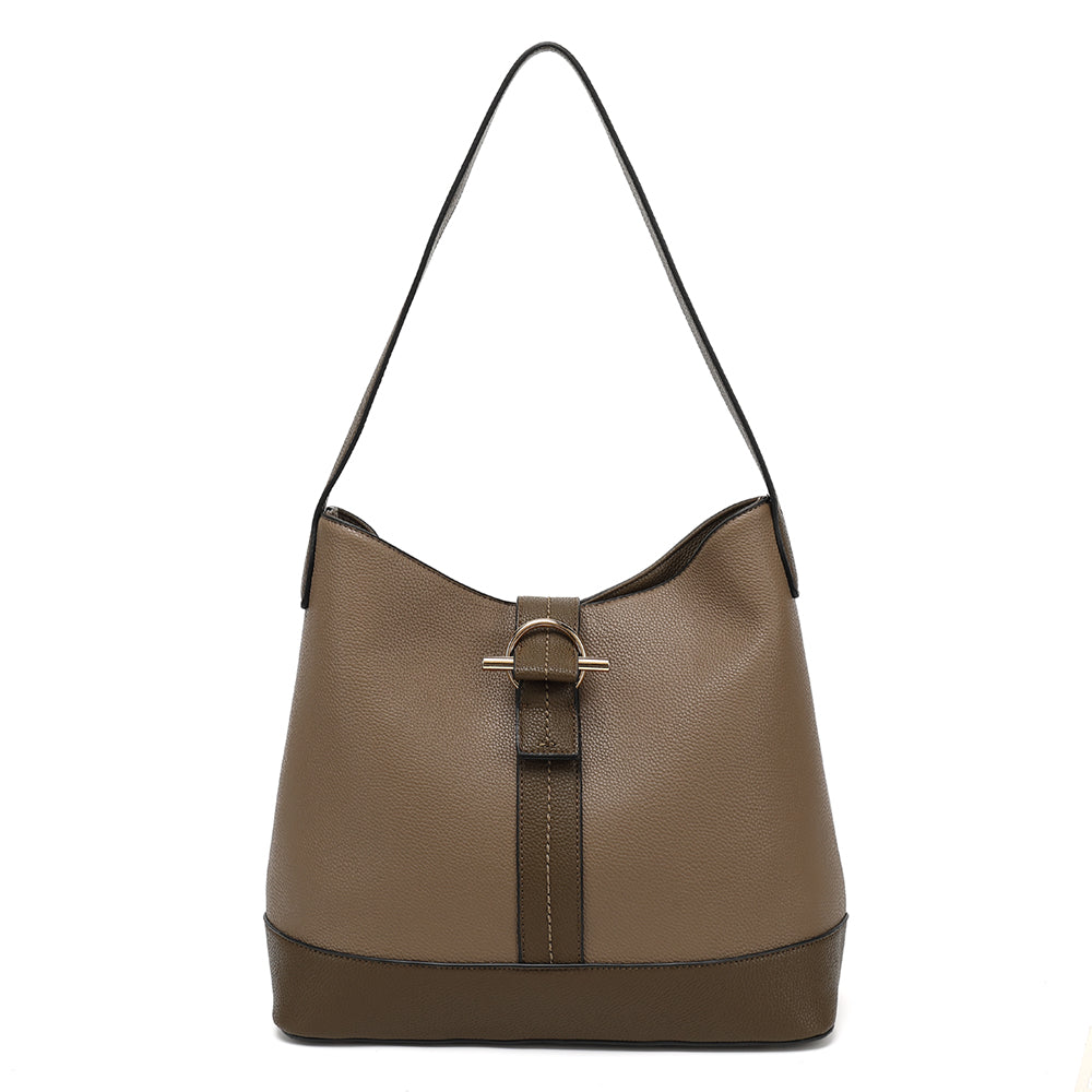 Slouchy Hobo with Tab Over and Crossbody Strap