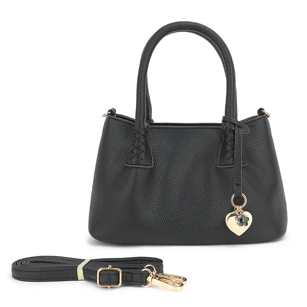 Satchel with Charm Detail