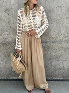 Crochet Long Sleeve Knit Cover Up