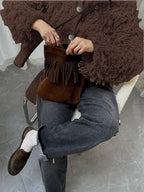 Fringe Button Up Cardigan