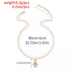 Zinc Alloy Rhinestone Evil Eye Necklace