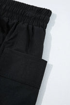 Cargo Pocket Elastic Waist Active Casual Skort