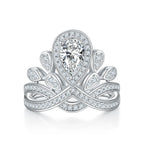 1 Carat Moissanite 925 Sterling Silver Ring
