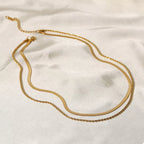 18K Gold-Plated Stainless Steel Layered Necklace