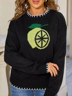 Lemon Round Neck Sweater