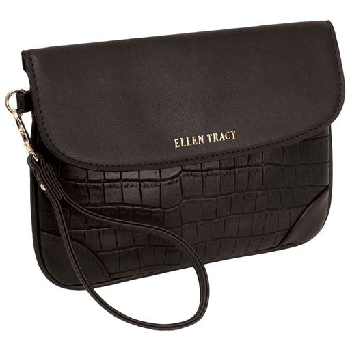 Ellen Tracy Clutch with Wristlet Strap
