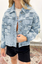 Button Up Wash Denim Jacket