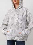 Full Size Kangaroo Pocket Long Sleeve Hoodie Plus Size