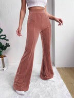 Corduroy High Waist Flare Pants