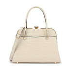 Croco Patent Leather Frame Satchel