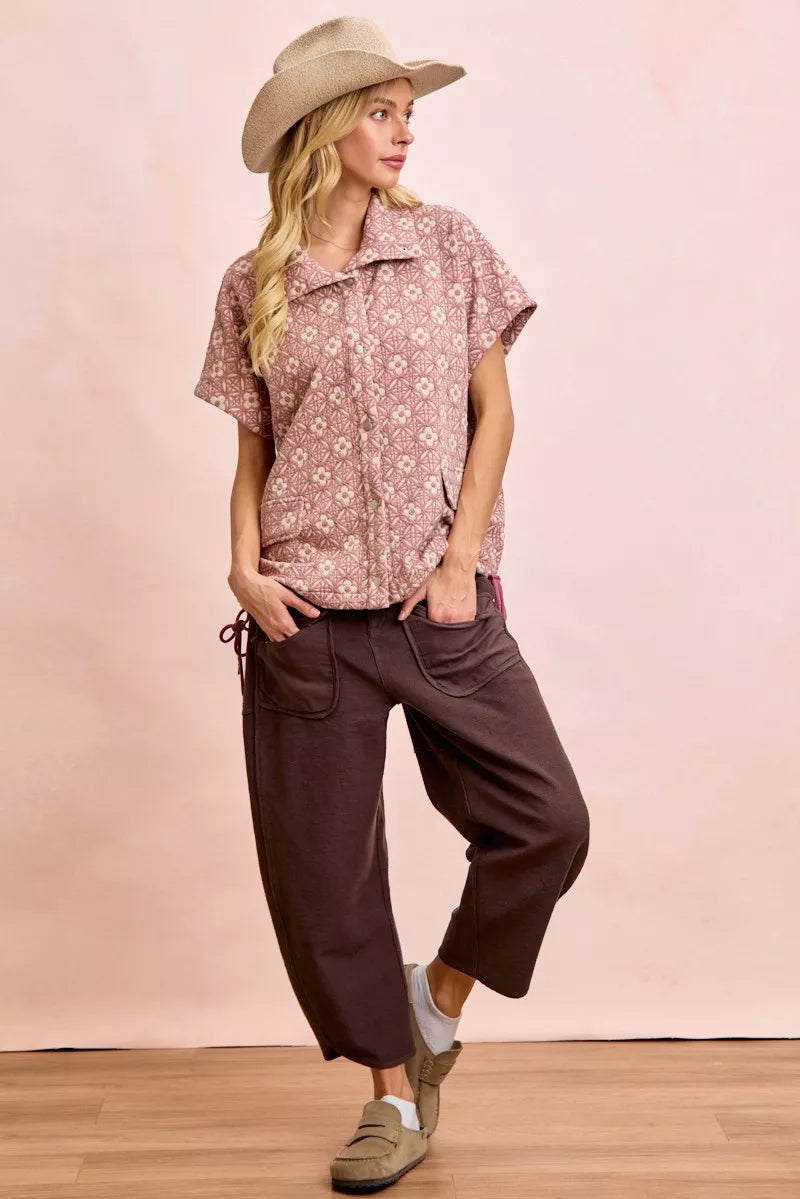 BiBi Washed Terry Pants with Pockets